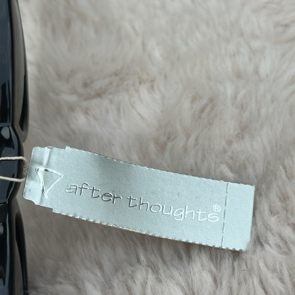 Vintage Dead Stock After Thoughts Black Rectangular Sunglasses - Picture 6 of 7